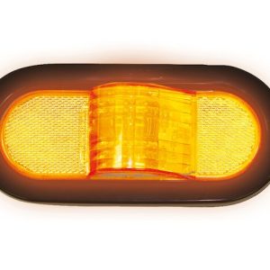 Buyers Products Trailer Light, Turn Signal/ Side Marker, LED, Oval, 1.37 Watt, 12 Volt DC, Amber – 5626209