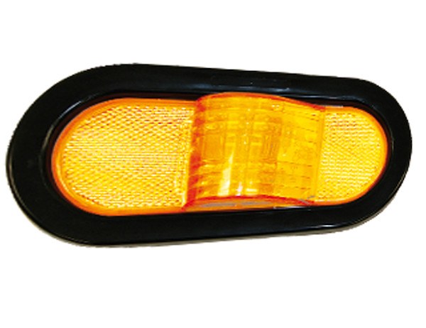 Buyers Products Trailer Light, Turn Signal/ Side Marker, LED, Oval, 1.37 Watt, 12 Volt DC, Amber – 5626209
