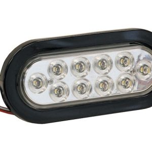 Buyers Products Trailer Light, Backup Light, LED, Oval, 1.44 Watt, 12 Volt DC, Clear, 6-3/8 Inch Length X 1 Inch Width X 2-1/4 Inch Hight – 5626310