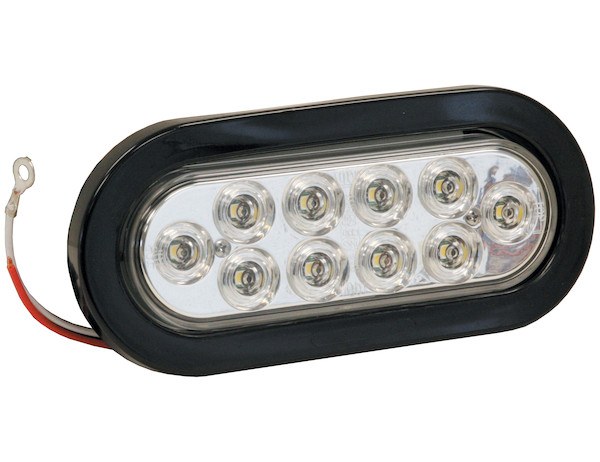 Buyers Products Trailer Light, Backup Light, LED, Oval, 1.44 Watt, 12 Volt DC, Clear, 6-3/8 Inch Length X 1 Inch Width X 2-1/4 Inch Hight – 5626310