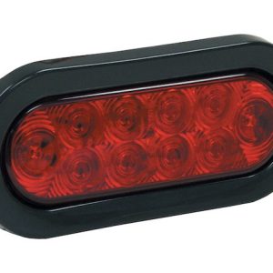 Buyers Products Trailer Light, Stop/ Turn/ Tail Light, LED, Oval, 1.55 Watt, 12 Volt DC, Red – 5626510