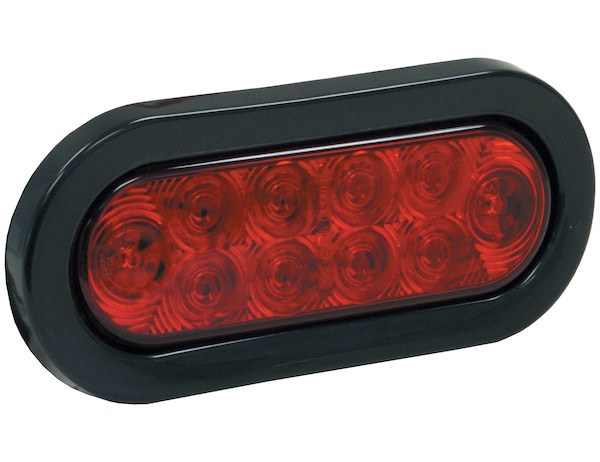 Buyers Products Trailer Light, Stop/ Turn/ Tail Light, LED, Oval, 1.55 Watt, 12 Volt DC, Red – 5626510