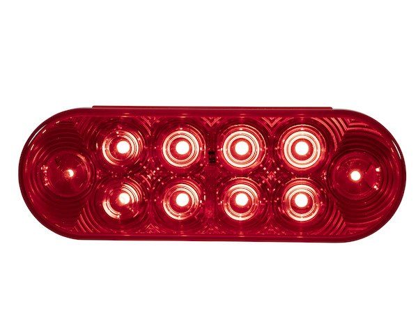 Buyers Products Trailer Light, Stop/ Turn/ Tail Light, LED, Oval, 1.55 Watt, 12 Volt DC, Red – 5626510