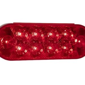 Buyers Products Trailer Light, Stop/ Turn/ Tail Light, LED, Oval, 1.55 Watt, 12 Volt DC, Red – 5626510