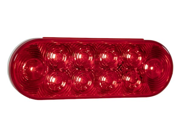 Buyers Products Trailer Light, Stop/ Turn/ Tail Light, LED, Oval, 1.55 Watt, 12 Volt DC, Red – 5626510