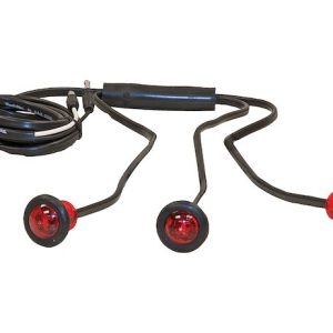 Buyers Products Trailer Light, LED, Round, 1.36 Watt, 12 Volt DC, Red, 3/4 Inch Diameter, Meet Fmvss/Cmvss 108 Regulation – 5627533