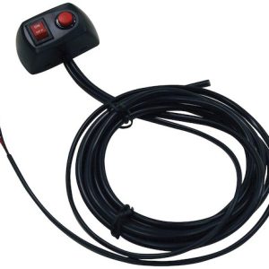 Buyers Products Push Button Switch, Used for Strobe Lights/ Flash Pattern Effect, On/Off Switch with Momentary Button, 10 Amp, Dash Mount – 6391215