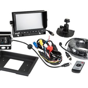 Buyers Products Backup Camera, Universal Mount, 7 Inch Full Color Monitor Displays, 800 X 480 Resolution, With Night Vision, Black Housing – 8883000