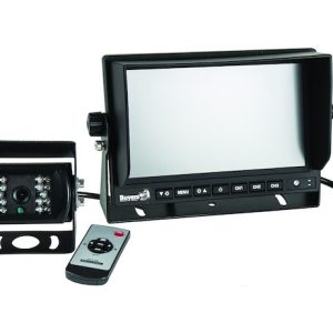 Buyers Products Backup Camera, Universal Mount, 7 Inch Full Color Monitor Displays, 800 X 480 Resolution, With Night Vision, Black Housing – 8883000