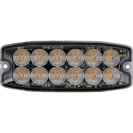 Buyers Products Warning Light, 5.14 Inch Length X 1.99 Inch Width X 0.26 Inch Height, Adhesive Surface Mount, LED, Amber Lens – 8890400