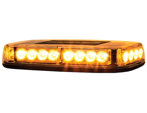 Buyers Products Warning Light, 11 Inch Length X 6-1/2 Inch Width X 2-1/4 Height, Magnetic and Permanent Surface Mounting, Strobe, Clear Lens – 8891040