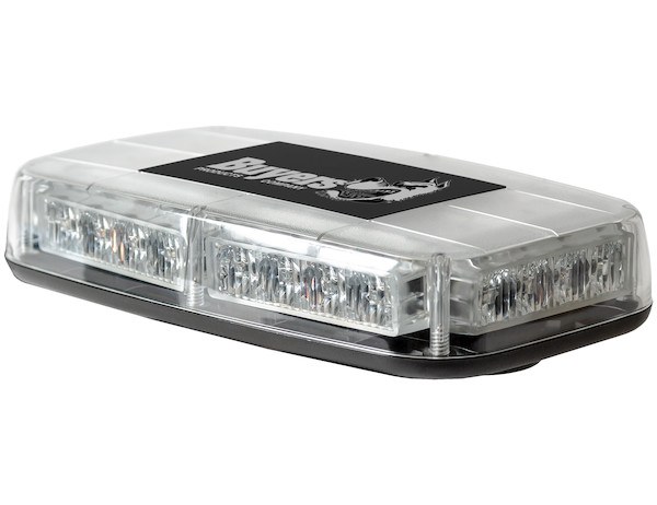 Buyers Products Warning Light, 11 Inch Length X 6-1/2 Inch Width X 2-1/4 Height, Magnetic and Permanent Surface Mounting, Strobe, Clear Lens – 8891040