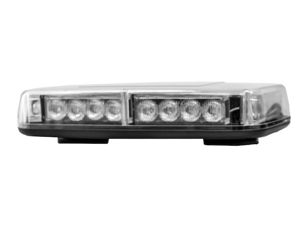 Buyers Products Warning Light, 11 Inch Length X 6-1/2 Inch Width X 2-1/4 Height, Magnetic and Permanent Surface Mounting, Strobe, Clear Lens – 8891040