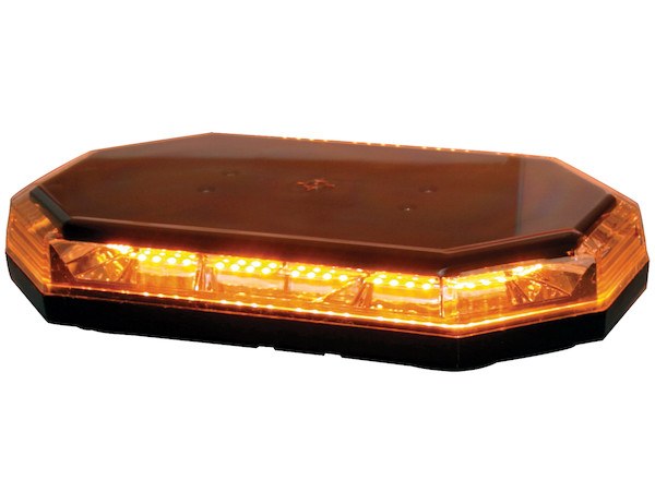 Buyers Products Warning Light, 15-1/4 Inch Length X 3 Inch Height, 56 Bulb, Mini Bar, 38 Watt/ 3.2 Amp at 12 Volt, LED, 10 Flash Patterns – 8891060