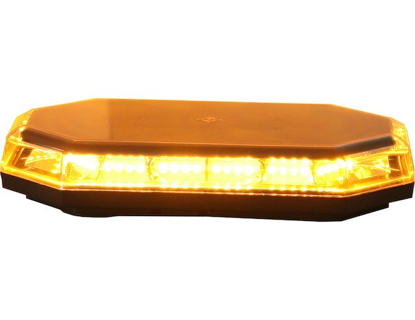 Buyers Products Warning Light, 15-1/4 Inch Length X 3 Inch Height, 56 Bulb, Mini Bar, 38 Watt/ 3.2 Amp at 12 Volt, LED, 10 Flash Patterns – 8891060