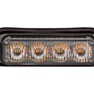 Buyers Products Warning Light, 4.8 Inch Length X 1.35 Inch Width X 1.61 Height, Mini Bar, Surface Mount, Strobe, Amber, 19 Flash Patterns – 8891130