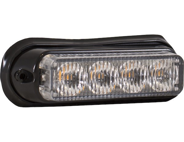 Buyers Products Warning Light, 4.8 Inch Length X 1.35 Inch Width X 1.61 Height, Mini Bar, Surface Mount, Strobe, Amber, 19 Flash Patterns – 8891130