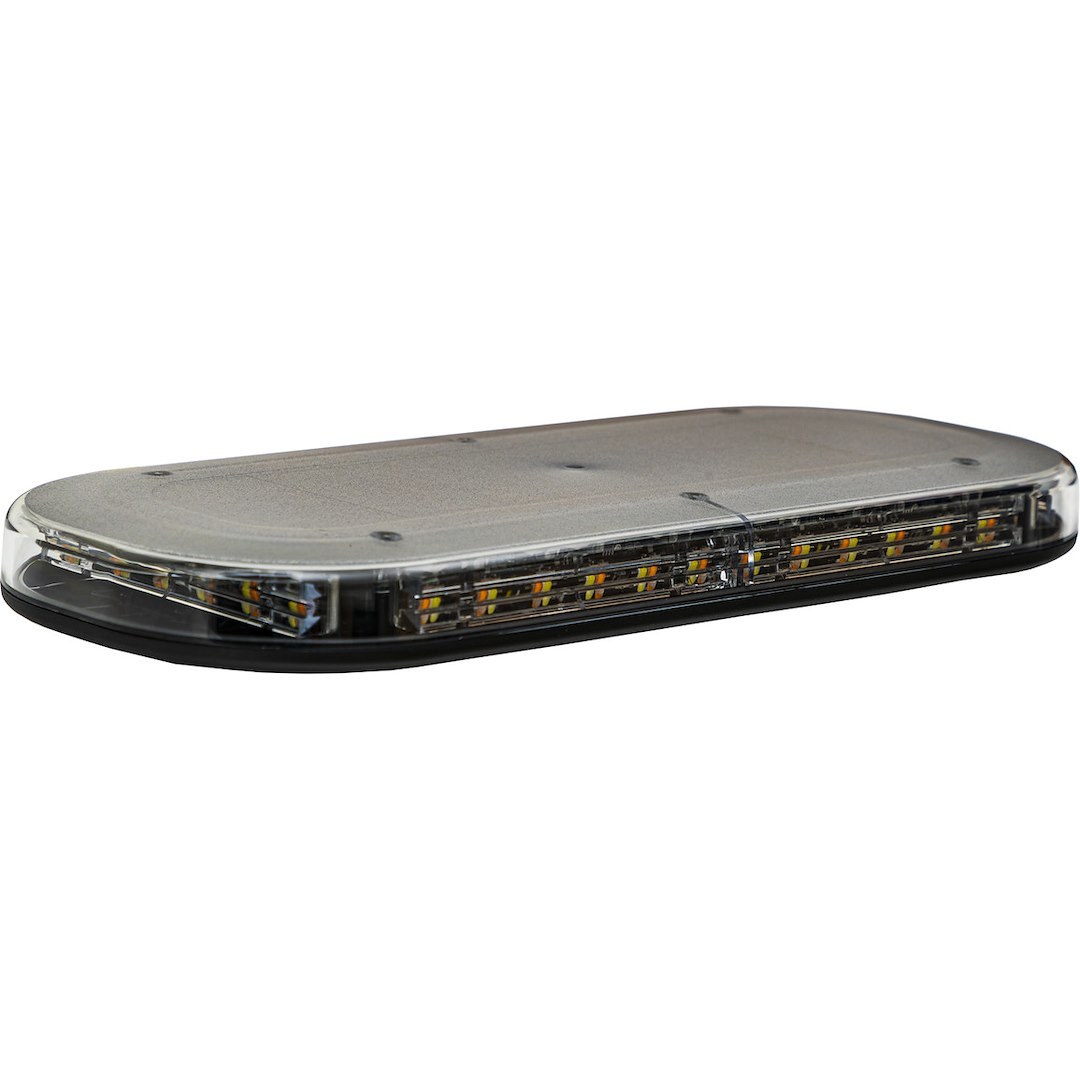 Buyers Products Warning Light, 15.74 Inch Width, 6.77 Inch Depth, 1.45 Inch Height, Mini Light Bar, Magnetic or Bolt-On Mount, LED, Oval – 8891160