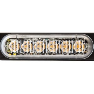 Buyers Products Warning Light, For Use on Work Trucks/ Utility Truck/ Trailers, 4.4 Inch Length, Rectangular, 1 Amp at 12 Volt, 6 Bulbs – 8891902