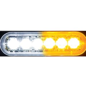 Buyers Products Warning Light, For Use on Work Trucks/ Utility Truck/ Trailers, 4.4 Inch Length, Rectangular, 1 Amp at 12 Volt, 6 Bulbs – 8891902
