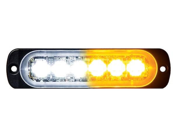 Buyers Products Warning Light, For Use on Work Trucks/ Utility Truck/ Trailers, 4.4 Inch Length, Rectangular, 1 Amp at 12 Volt, 6 Bulbs – 8891902