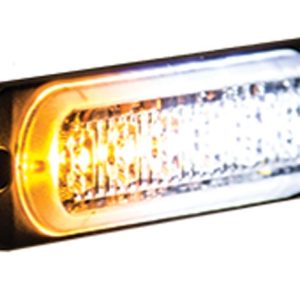Buyers Products Warning Light, For Use on Work Trucks/ Utility Truck/ Trailers, 4.4 Inch Length, Rectangular, 1 Amp at 12 Volt, 6 Bulbs – 8891902