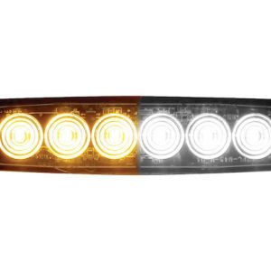 Buyers Products Warning Light, 5.14 Inch Length X Inch Width X 1.18 Height, Magnetic and Permanent Surface Mounting, Strobe, Clear Lens – 8892202