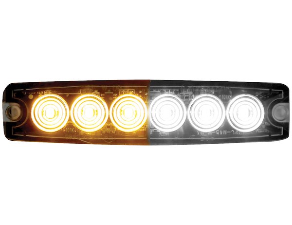 Buyers Products Warning Light, 5.14 Inch Length X Inch Width X 1.18 Height, Magnetic and Permanent Surface Mounting, Strobe, Clear Lens – 8892202