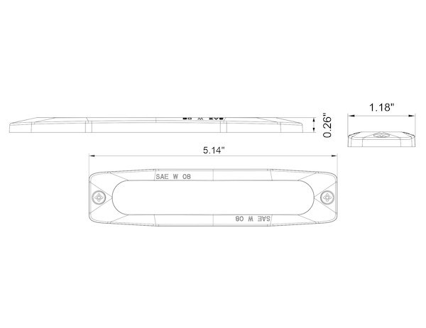 Buyers Products Warning Light, 5.14 Inch Length X Inch Width X 1.18 Height, Magnetic and Permanent Surface Mounting, Strobe, Clear Lens – 8892202