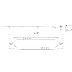 Buyers Products Warning Light, For Use on Work Trucks/ Utility Truck/ Trailers, 5.14 Inch Length X 1.18 Inch Width, Mini Bar – 8892208