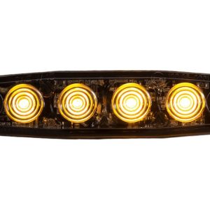 Buyers Products Warning Light, 4-1/2 Inch Length X 0.26 Inch Width X 1.18 Height, Mini Bar, Surface Mount, Strobe, Amber Lens – 8892240