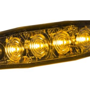 Buyers Products Warning Light, 4-1/2 Inch Length X 0.26 Inch Width X 1.18 Height, Mini Bar, Surface Mount, Strobe, Amber Lens – 8892240