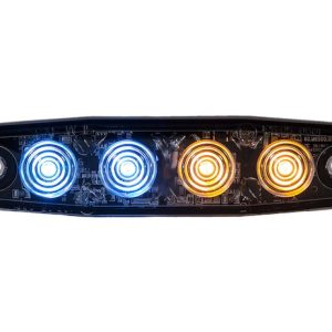Buyers Products Warning Light, 4.38 Inch Length X 0.26 Inch Width X 1.18 Inch Hight, Rectangular, 0.65 Amp at 12 Volt, Surface Mount, Strobe – 8892248