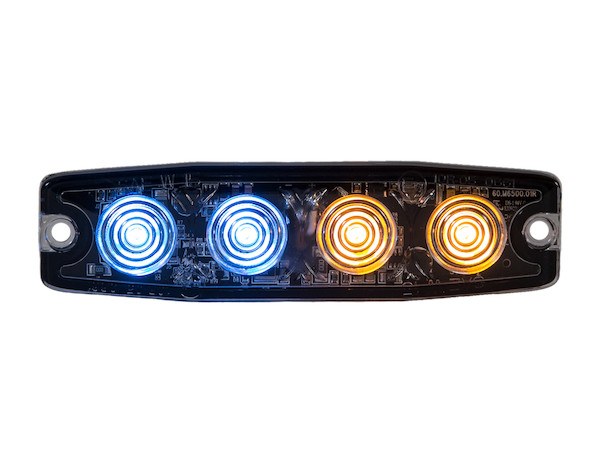 Buyers Products Warning Light, 4.38 Inch Length X 0.26 Inch Width X 1.18 Inch Hight, Rectangular, 0.65 Amp at 12 Volt, Surface Mount, Strobe – 8892248
