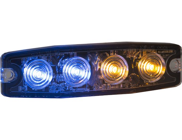 Buyers Products Warning Light, 4.38 Inch Length X 0.26 Inch Width X 1.18 Inch Hight, Rectangular, 0.65 Amp at 12 Volt, Surface Mount, Strobe – 8892248