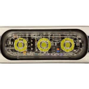 Buyers Products Warning Light, 3.37 Inch Length X 0.35 Inch Width X 1.1 Inch Hight, Rectangular, 0.24 Amp at 12 Volt, Surface Mount, Strobe – 8892301