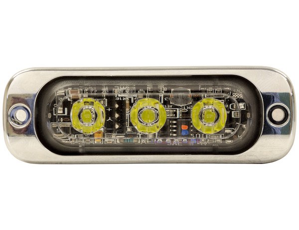 Buyers Products Warning Light, 3.37 Inch Length X 0.35 Inch Width X 1.1 Inch Hight, Rectangular, 0.24 Amp at 12 Volt, Surface Mount, Strobe – 8892301