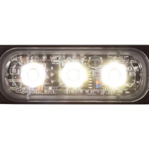 Buyers Products Warning Light, 3.37 Inch Length X 0.35 Inch Width X 1.1 Inch Hight, Rectangular, 0.24 Amp at 12 Volt, Surface Mount, Strobe – 8892301