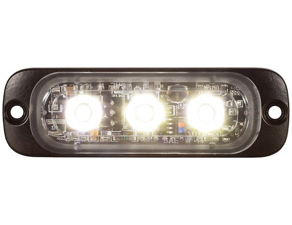 Buyers Products Warning Light, 3.37 Inch Length X 0.35 Inch Width X 1.1 Inch Hight, Rectangular, 0.24 Amp at 12 Volt, Surface Mount, Strobe – 8892301