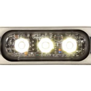 Buyers Products Warning Light, 3.37 Inch Length X 0.35 Inch Width X 1.1 Inch Hight, Rectangular, 0.24 Amp at 12 Volt, Surface Mount, Strobe – 8892301