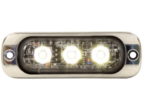 Buyers Products Warning Light, 3.37 Inch Length X 0.35 Inch Width X 1.1 Inch Hight, Rectangular, 0.24 Amp at 12 Volt, Surface Mount, Strobe – 8892301