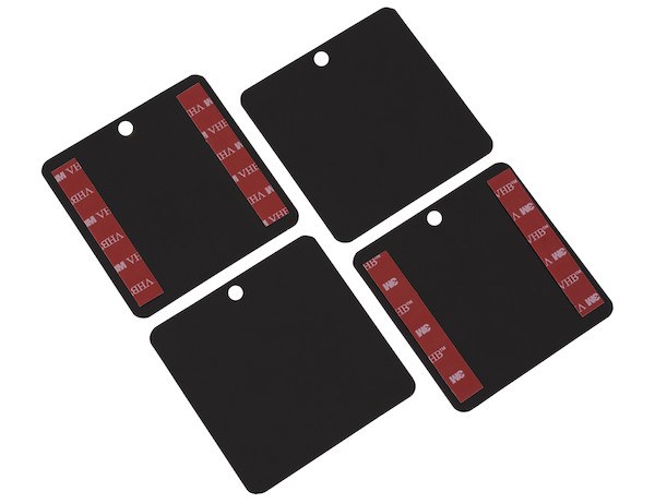 Buyers Products Warning Light Mount, For Mounting Light Bars and Warning Lights to Aluminum Cabs, 3-1/2 Inch X 3-1/2 Inch, Adhesive Back – 8895404