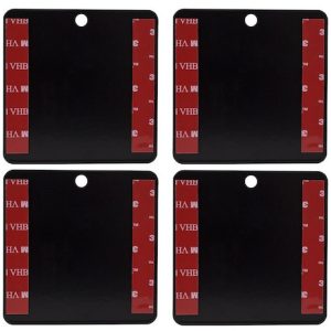 Buyers Products Warning Light Mount, For Mounting Light Bars and Warning Lights to Aluminum Cabs, 3-1/2 Inch X 3-1/2 Inch, Adhesive Back – 8895404