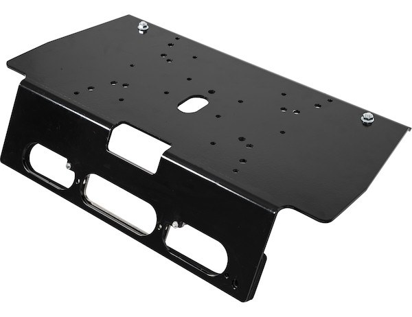 Buyers Products Light Bar Mounting Kit, Roof Mount, OEM Third Brake Light Location, Powder Coated, Black, Aluminum – 8895551