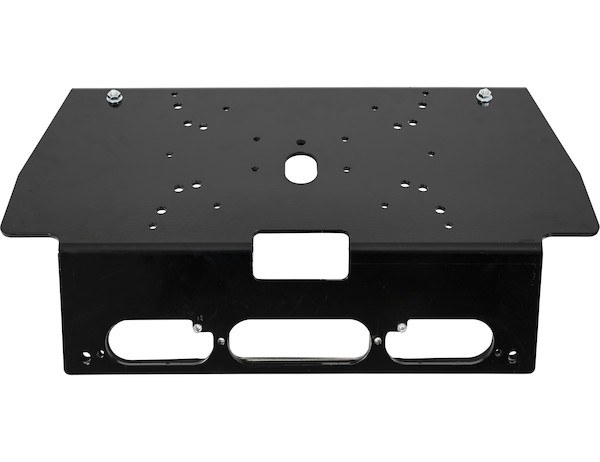 Buyers Products Light Bar Mounting Kit, Roof Mount, OEM Third Brake Light Location, Powder Coated, Black, Aluminum – 8895551