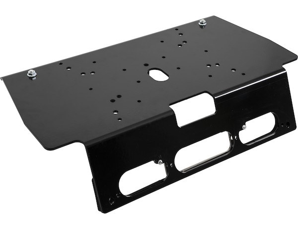 Buyers Products Light Bar Mounting Kit, Roof Mount, OEM Third Brake Light Location, Powder Coated, Black, Aluminum – 8895551