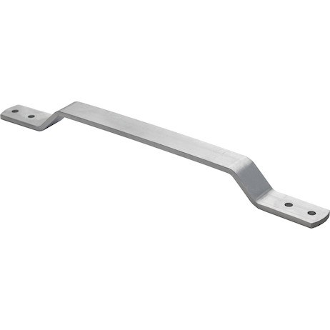 Buyers Products Exterior Grab Bar, Anodized, Aluminum, 16 Inch, Surface Mount, Flat Grab Handle, Single – B239916AL