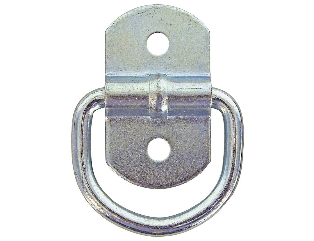 Buyers Products D-Ring, 1.5 Inch Ring Diameter, 1.25 Inch Height, Zinc Plated, Steel, With Clip – B23PKGD