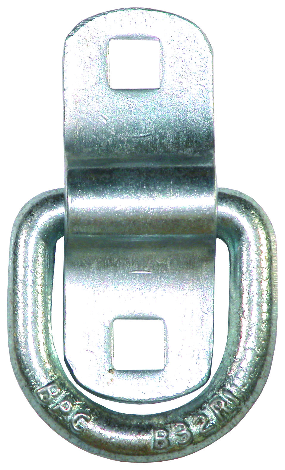 Buyers Products D-Ring, Rope Ring, 3/8 Inch Pin, Zinc Plated, Raw, With Mounting Bracket, Single – B32F