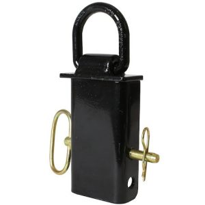Buyers Products Tie Down Anchor, Stake Pocket Mount, 400 Pound Working Load Capacity, Powder Coated, Black, Steel, Includes Pin, Single – B38SP